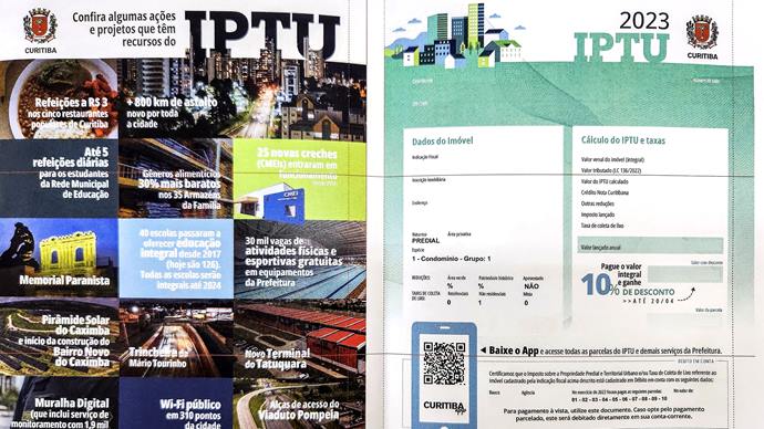 IPTU 2023 já está disponível pelo site e Curitiba App; saiba como gerar o boleto