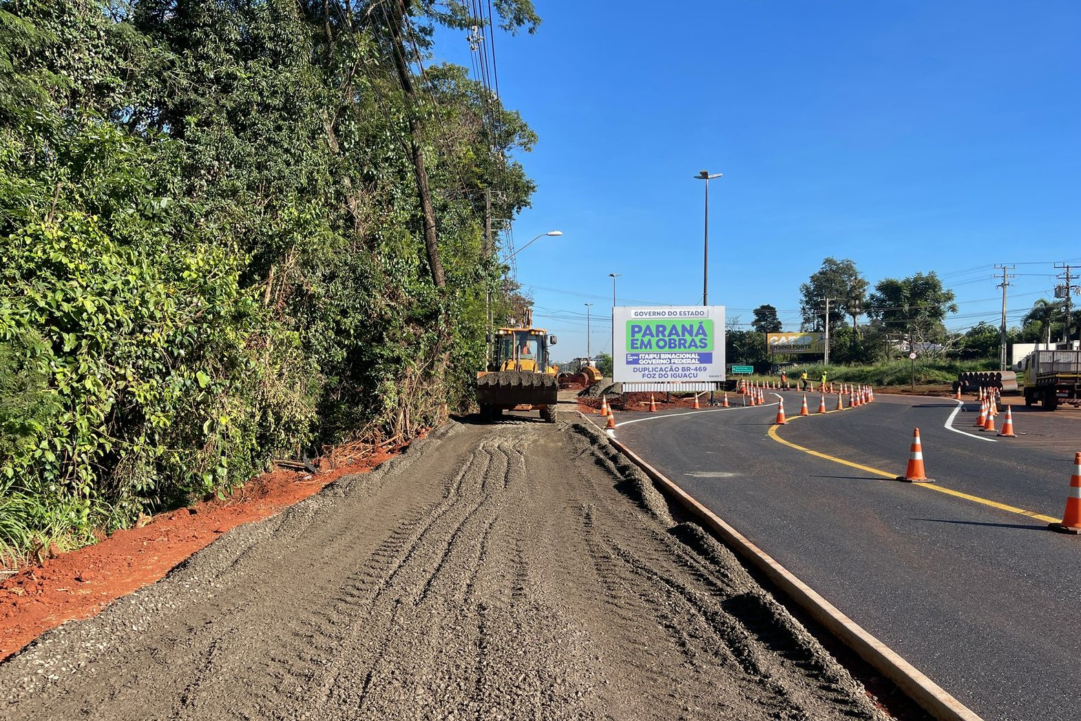 Duplicação da Rodovia das Cataratas chega a 11,81% de conclusão