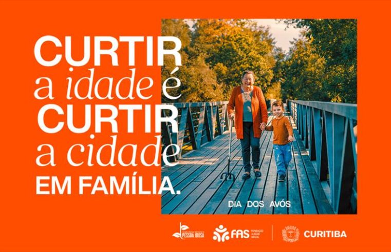 Campanha em Curitiba busca a valorização da pessoa idosa no Dia Mundial dos Avós