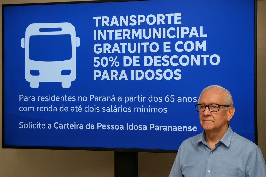 Idosos do Paraná podem pedir gratuidade e desconto de 50% em viagens intermunicipais 9 passagem intermunicipal de graca