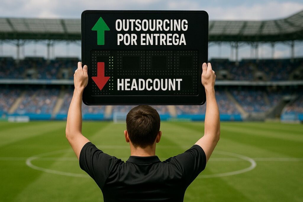 Modelos de transformacao Sai headcount entra outsourcing por entrega
