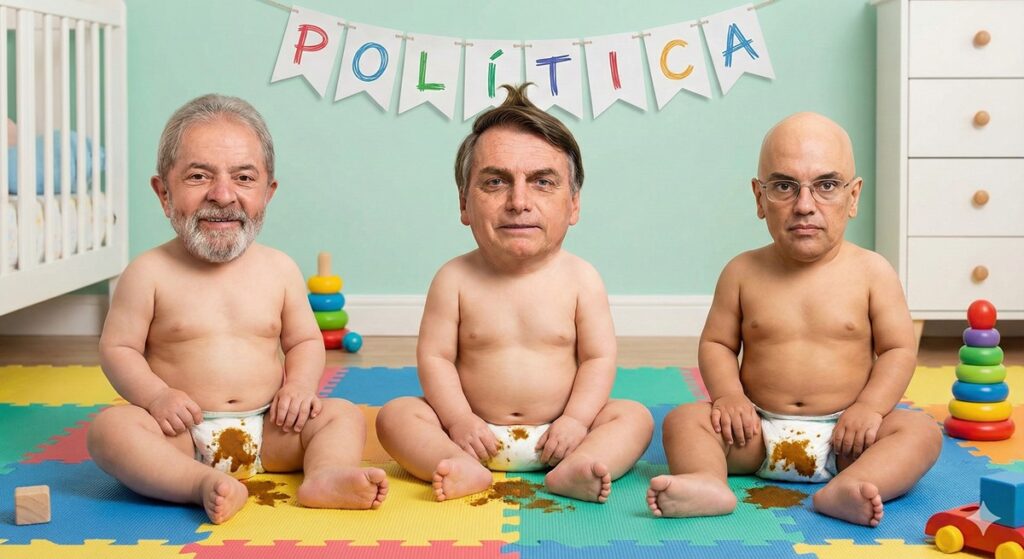 A vida é bem mais que política 2 politicos e fraldas devem ser trocados pelo mesmo motivo