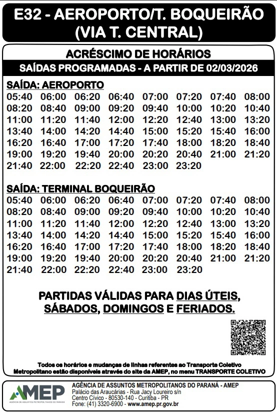 Amep dobra oferta de ônibus entre Curitiba e Aeroporto Afonso Pena 1 amep2