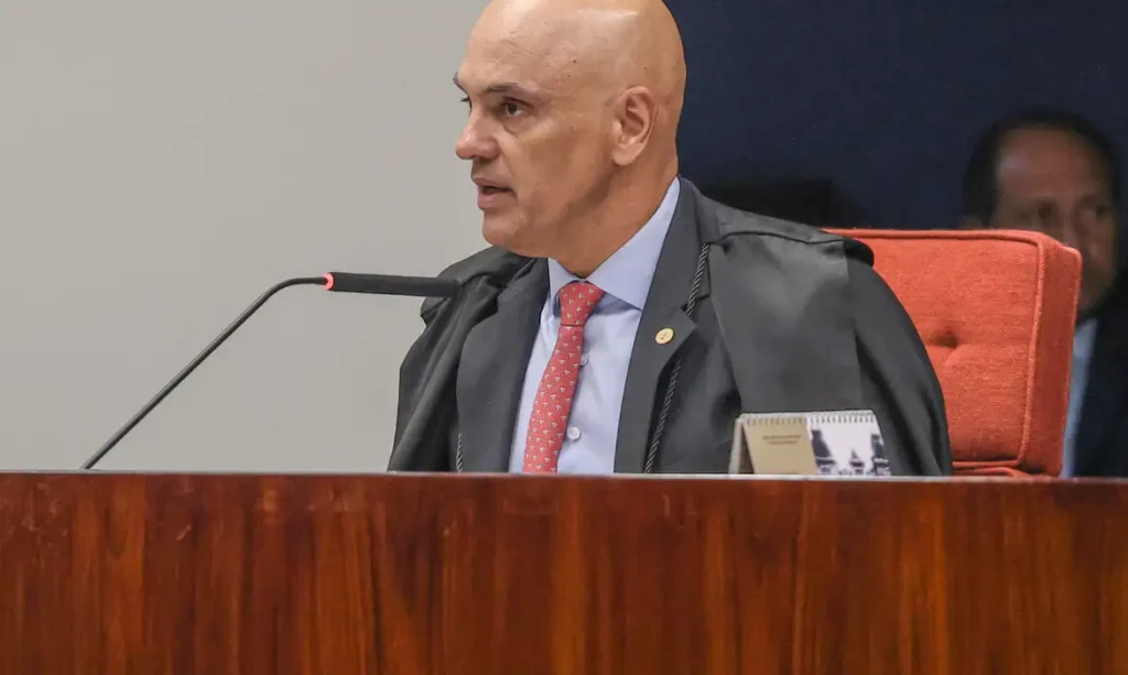 Brasília (DF), 24/02/2026 – Ministro Alexandre de Moraes durante inicio do julgamento no STF dos mandantes do assassinato da ex-vereadora, Marielle Franco. Foto: Valter Campanato/Agência Brasil