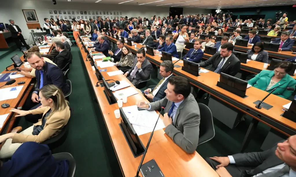 Brasília (DF) 26-03-2024 Sessão da CCJ da Câmara dos Deputados que votaria a prisão do deputado chiquinho Brazão. Foi pedido vistas. Foto Lula Marques/ Agência Brasil