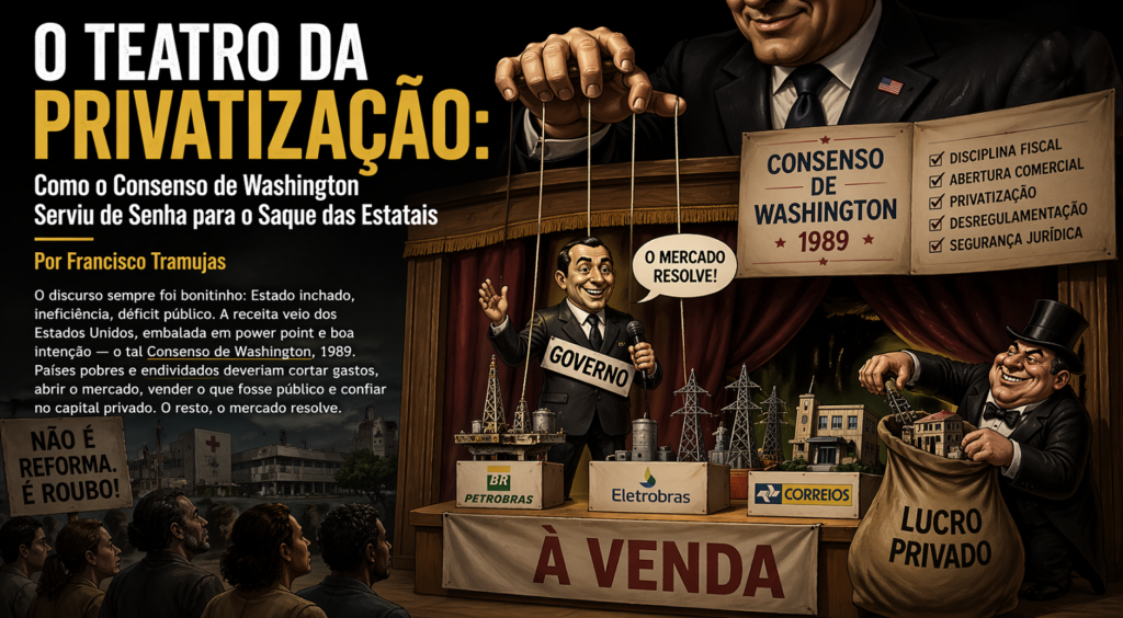 O Teatro da Privatização: Como o Consenso de Washington Serviu de Senha para o Saque das Estatais 2 consenso washington01