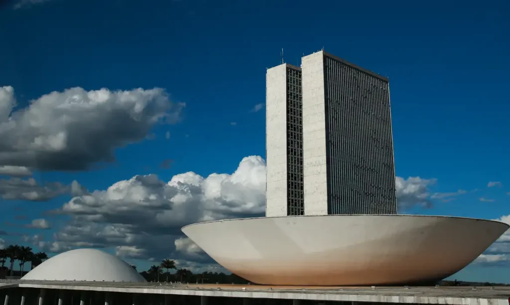 Frente Ambientalista apresenta guia estratégico para agenda socioambiental no Congresso 13 A cúpula maior, voltada para cima, abriga o Plenário da Câmara dos Deputados.