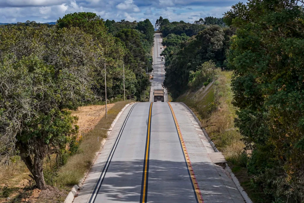 Obra que liga Mandirituba a São José dos Pinhais atinge 65% 7 ligacao entre mandirituba e sao jose dos pinhais