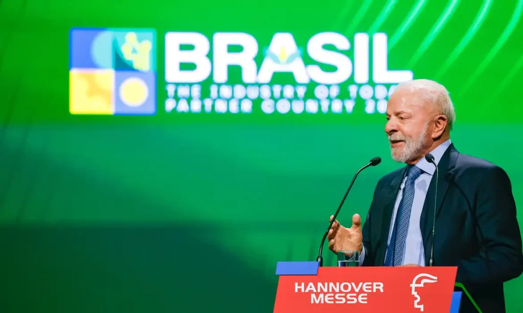 19.04.2026 – Presidente da República, Luiz Inácio Lula da Silva, durante cerimônia de Abertura da Feira Industrial de Hanôver. Theodor-Heuss-Platz 1-3, Alemanha. Foto: Ricardo Stuckert / PR
