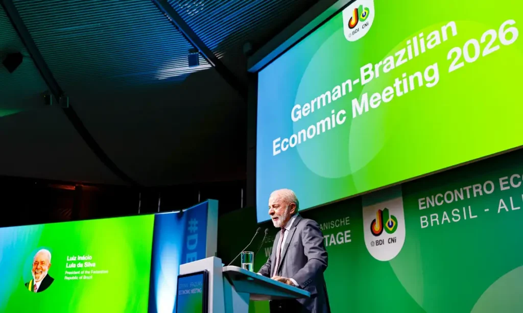 20.04.2026 – Presidente da República, Luiz Inácio Lula da Silva, durante Abertura da 42.ª Edição do Encontro Econômico Brasil- Alemanha. “Messegelände Convention Center”, Alemanha. Foto: Ricardo Stuckert / PR