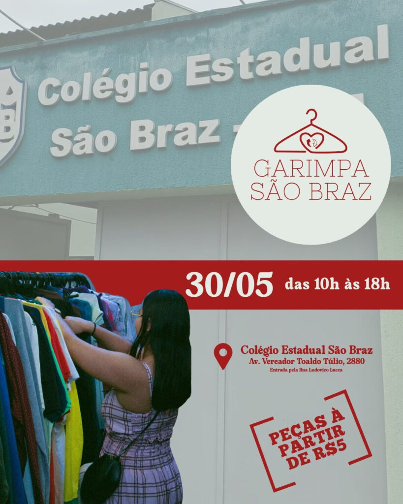 Garimpa São Braz transforma colégio estadual em ponto de encontro para amantes de brechó 4 Garimpa São Braz transforma colégio estadual em ponto de encontro para amantes de brechó
