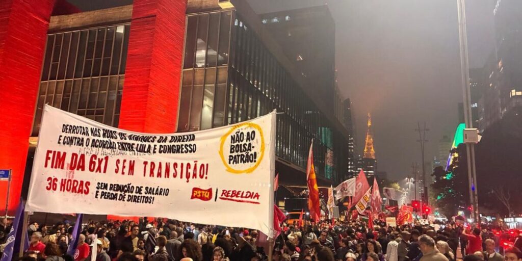 Ato na Paulista cobra fim da escala 6x1 13 Ato na Avenida Paulista pede fim da escala 6x1