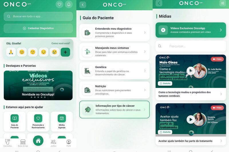 Após diagnóstico de câncer, aplicativo gratuito reúne apoio médico, emocional e informação confiável em um só