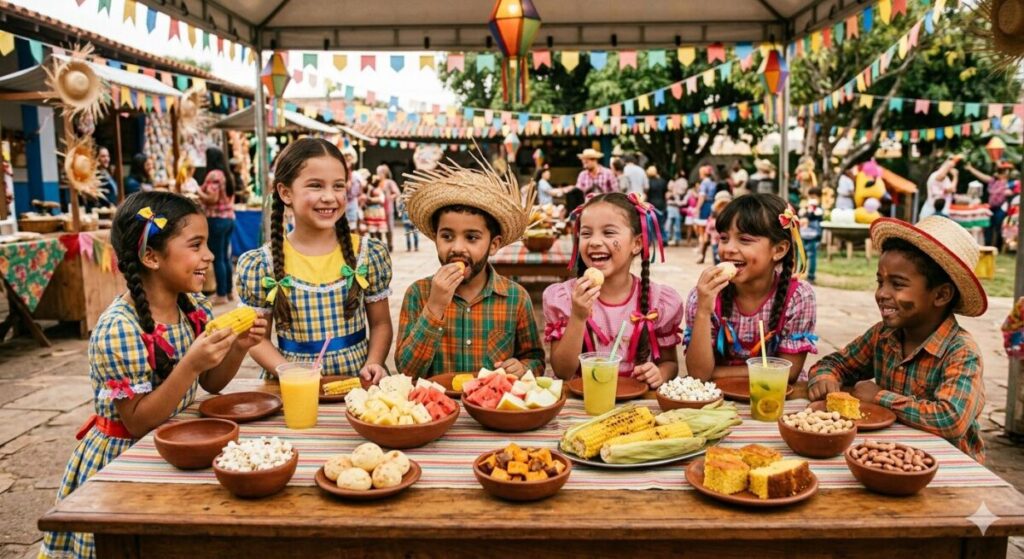 Pratos juninos para crianças: como celebrar com sabor, nutrição e memórias afetivas